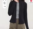 MJ STYLE空气层修身外套女2026秋冬新款立领拉链修身短款内搭运动上衣 实拍图