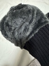 南极人毛线帽男保暖针织护耳冬加绒加厚包头套围脖帽子女N18M2519 黑色 实拍图