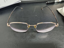 VGO防蓝光眼镜防辐射眼镜男女蓝光阻隔率＞90%超轻β钛平光玫瑰金 实拍图