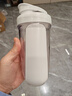 贝瑟斯 摇摇杯水杯运动健身水杯奶昔杯子代餐杯蛋白粉搅拌杯子680ML白色 实拍图