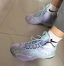 安踏（ANTA）KT3team|篮球鞋男秋冬汤普森防滑减震学生男士实战运动鞋子 【KT3-皮面】淡紫/冰川蓝-2 41 实拍图