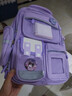 靓宝宝库洛米三到六女孩小学生减负护脊大容量一年级二女童轻便儿童书包 小号紫色(不含补习袋不含文具盒) 实拍图