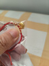 六福珠宝 足金如意平安锁宝宝黄金转运珠手绳 计价 约2.02克 实拍图