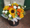 冉子花坊鲜花速递同城配送向日葵混搭抱抱桶玫瑰送女友爱人生日礼物真鲜花 抱抱桶混搭 实拍图
