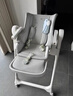 babycare宝宝餐椅6个月以上吃饭可折叠儿童座椅可移动婴儿成长椅 贝壳白 实拍图