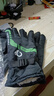 冬季男女加绒加厚电动车摩托车骑行防风寒防水防冻保暖手套户外滑雪保暖手套 【加绒加厚】炫彩绿色 实拍图
