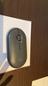 罗技（Logitech）时尚系列 PEBBLE鼠标 无线蓝牙鼠标 办公静音鼠标 女性鼠标对称鼠标 鹅卵石造型 石墨黑 实拍图