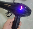 康夫（CONFU）电吹风机家用大功率2200W冷热风专业发廊级理发店恒温吹风筒机KF-8953 【家用发廊】大风力速干专业款 黑金 实拍图