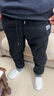 回力（Warrior）运动裤子男士秋冬季加绒加厚防风保暖羊羔绒休闲宽松百搭裤子B 实拍图