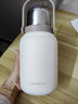 乐扣乐扣（LOCK&LOCK）大容量不锈钢保温壶保温保冷水壶户外旅行运动水壶带提手1L白色 实拍图