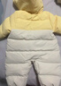 巴拉巴拉童装婴儿羽绒服连体衣宝宝2025新款冬装加厚保暖哈衣爬服萌趣造型 咖色小鸭子-白鸭绒 100 cm-充绒量103g起 实拍图