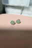 淡绿色小巧耳钉女式复古法式感气质冷淡风耳环简约百搭耳饰品 绿珠子耳钉 实拍图