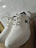 特步运动鞋男鞋跑鞋冬季皮面防水轻便减震健身休闲慢跑步鞋子男白色 实拍图
