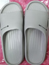 洁丽雅防臭拖鞋男士夏季2025新款居家室内浴室洗澡eva家用防滑凉拖鞋女 浅灰 【1.0性价比 | 无甲醛致癌物】 40-41 【适合39-40码】 实拍图