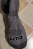 悠途（UTO）户外专业透气速干马拉松跑步袜防滑减震越野袜 三双装 黑色/深灰/藏蓝色-男款 M (39-42) 男 实拍图