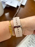 HUAWEI WATCH 5 42mm高端款烁金色904L不锈钢表壳星云杏素皮复合表带首创X-TAP智感窗eSIM华为智能手表 实拍图