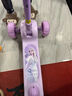 迪士尼（Disney）儿童滑板车1-3-6-12岁折叠三轮踏板车闪光款轮男女玩具车冰雪奇缘 实拍图