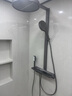 JVTO淋浴花洒套装家用大置物全铜钢琴数显沐浴淋浴增压自洁枪灰奶白色 K8【智控数显】枪灰色 实拍图