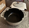 珐宝（staub）法国进口珐琅铸铁锅松露白平底锅双耳煲汤锅家用炖锅炒锅厨房好物 雪花图案锅【金色盖镝】 16cm 实拍图