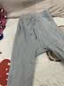 猫人男童秋衣秋裤纯棉保暖内衣套装中大童女孩秋冬家居服全棉毛衫线衣 灰色 【100%新疆棉套装】 140 【建议59-79斤】 实拍图