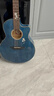 楚门（Trumon）楚门tf280/tf150/落樱/520tf民谣吉他初学者面单板专业加震电箱 41寸落樱520TF-BU 缺角 深海蓝【原声款】 实拍图