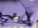 探拓（TECTOP）抓绒衣 保暖抓绒衣立领半开衫抓绒衣 034  女款丁香紫 M 实拍图