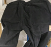 顶峰保罗（Dingfengbaoluo）纯棉休闲裤子男春秋款冬季阔腿宽松直筒工装长裤HM9901黑色2XL 实拍图
