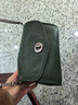 裘真信封包女链条斜挎单肩包休闲复古小包植鞣头层牛皮包包 绿色-小号 实拍图