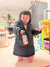 保姆鹅  【风墙】儿童羽绒服宝宝中长款护脸加厚外套保暖童装[NG2664] 炭黑 100 实拍图