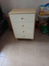 林氏家居收纳柜子储物柜五斗柜卧室柜多用抽屉斗柜置物柜客厅LS187E 【原木色+白色】四斗柜0.6m 斗柜 实拍图
