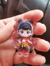 藕饼cp挂件哪吒2魔童闹海卡通动漫高颜值手机链哪吒教丙书包挂饰 红色哪吒 实拍图