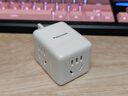 松下（ Panasonic）魔方插座/转换插头插座10A 多功能插座/插座转换器 三位无线魔方 WHSC200300W 实拍图