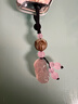 乐蕾迪玛瑙玉髓粉貔貅钥匙扣汽车旺运挂件情侣男女创意 粉玉髓小莲花款  实拍图