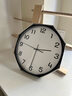 宜家（IKEA）PLUTTIS普鲁提挂钟现代简约钟钟表客厅百搭石英钟表 挂钟黑色28cm 实拍图