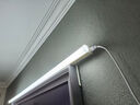 【免打孔】直插式led长条灯带开关日光灯管宿舍台灯超亮酷毙寝室 暖光-灯管长1.2米-20W 实拍图