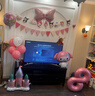 多美忆生日场景布置女孩数字生日气球道具氛围布置儿童派对装饰粉色8 实拍图