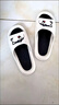 安尚芬夏凉拖鞋男时尚户外穿运动居家舒适浴室防臭防滑软底拖鞋女情侣鞋 黑白（汪星人） 42-43 【适合41-42】 实拍图
