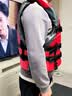 乐三好 成人救生衣大浮力游泳衣海钓划船抗洪抢险防汛救援服钓鱼马甲 加厚面料反光条带救生哨可调节红色 实拍图