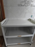 星之韵厨房置物架落地多层防尘收纳柜子家用多功能碗柜餐边柜橱柜储物柜 【特厚材质】三层长80宽35高80 实拍图