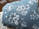 水星家纺四件套床上用品 100%纯棉 全棉印花套件 ins花卉风 被套床单枕套 花西雅(纯棉-透气舒爽）热销款 1.2米床 床单款 （被套150*210cm） 实拍图