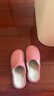 回力日系柔软情侣棉拖秋冬家居室内保暖棉鞋女款HL0006粉色36-37码 实拍图