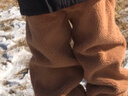 迷你巴拉男童女童仿羊羔毛休闲裤宝宝毛绒儿童长裤【猫绒绒】 卡其50625 120 实拍图