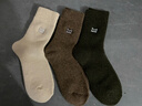 猫人3双装35%羊毛袜子男士袜子男冬季加厚保暖袜男毛圈袜睡眠袜男 实拍图