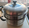 苏泊尔SUPOR 好帮手304不锈钢双层复底32cm蒸锅汤锅高拱盖蒸笼SZ32B5 实拍图