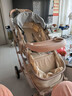 逗逗熊高景观婴儿推车两用避震轻便儿童车推车可折叠宝宝可坐可躺BB车 旗舰金色+全功能+单手收+橡胶轮 实拍图