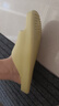 家怡拖鞋男女夏季家居鞋厚底软弹凉拖鞋居家浴室拖鹅黄色37-38 JY2355 实拍图