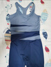 徽昂运动套装女瑜伽服套装跑步健身服速干衣拼色内衣背心长裤鲸蓝L 实拍图