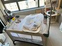Trimigo（泰美高）婴儿床多功能床围栏游戏新生儿床换尿布台睡床拼接折叠婴儿摇摇床 【岁安·素雅】6合1多功能婴儿床 【一键开合+航空铝柱+无漆无味】 实拍图
