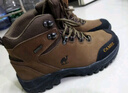 骆驼（CAMEL）户外登山鞋男女防水防滑徒步鞋缓震耐磨高帮鞋工装牛皮靴子 实拍图