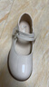 富罗迷女童皮鞋儿童公主鞋方口单鞋时尚儿童校园演出鞋 米白 37 实拍图